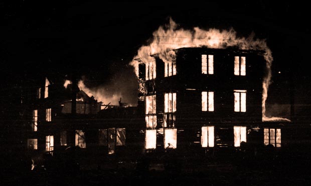 17. januar 1939 Ansager møbelfabrik brænder