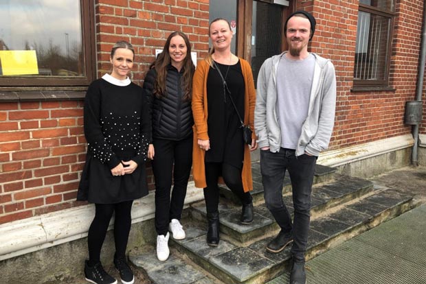 Fra venstre mod højre: Sandie Reisenhus, Jessica Tandrup, Siri Pedersen, Kristian Jørgensen
