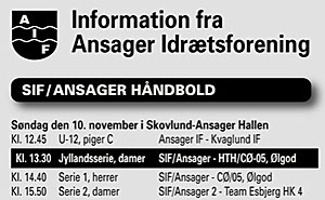 Håndbold i Skovlund-Ansager Hallen