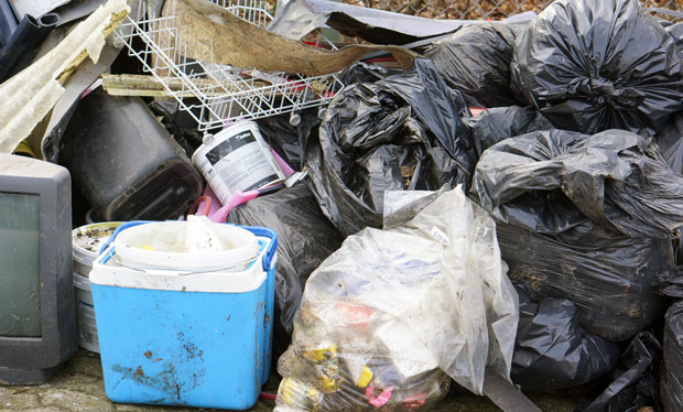 Genbrugspladsen i Ansager som den så ud den 4 marts 2014