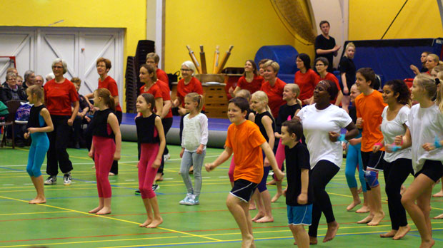 Gymnastikopvisning 2014 i Skovlund Ansager Hallen
