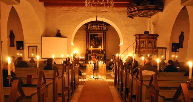 Lysgudstjeneste i Ansager kirke søndag den 25. januar klokken 19.00