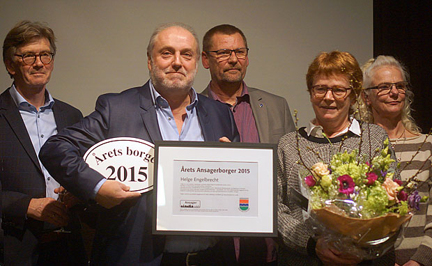 Helge Engelbrecht fik prisen som Årets Ansagerborger 2015