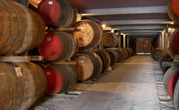 Whiskytønder i Craigellachie ved Macallan distilleriet
