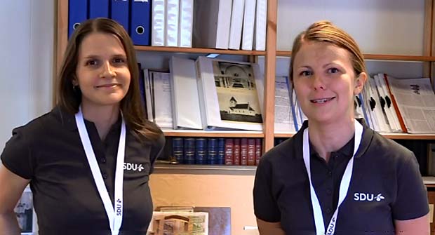 De to studentermedhjælpere Ida og Maria fra SDU var først i juli måned 2018 i Skovlund og Ansager for at kortlægge borgernes kendskab til demens.