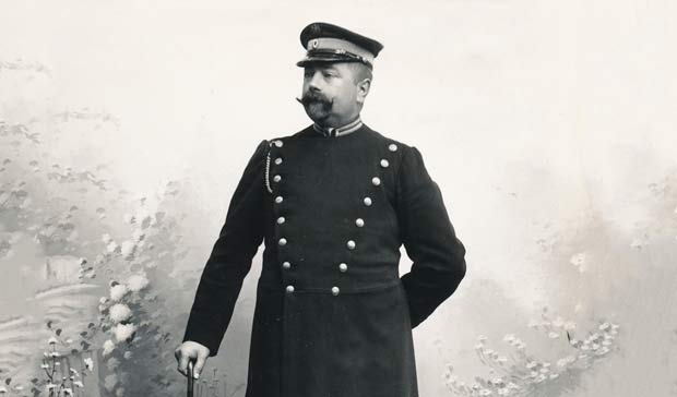 Chr. Andersen var den første politibetjent i Ølgod. Han begyndte sit arbejde i 1907