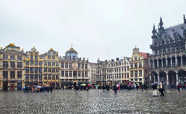 Grand Place er det helt store samlingssted i Bruxelles